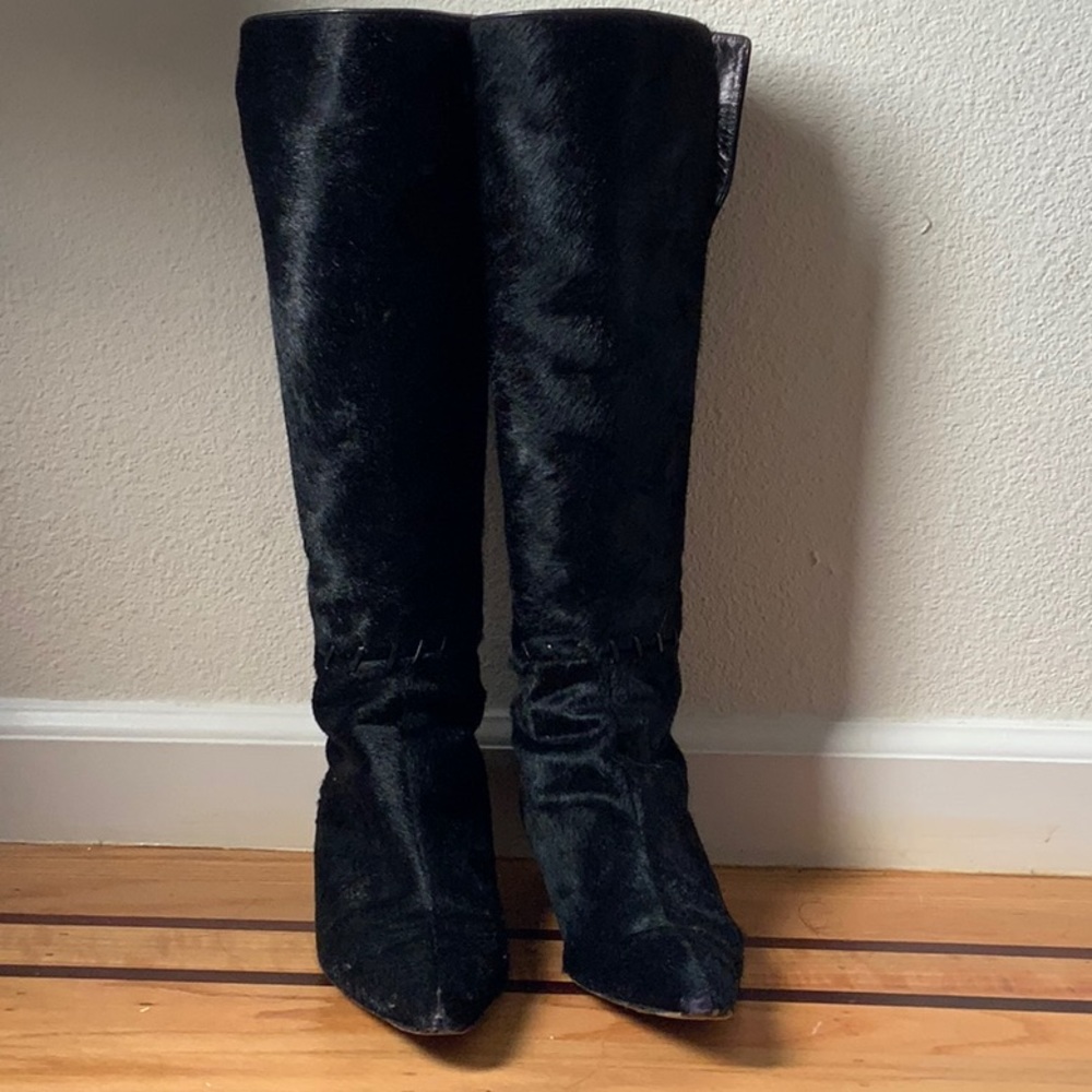 Manolo Blahnik Fur Boots